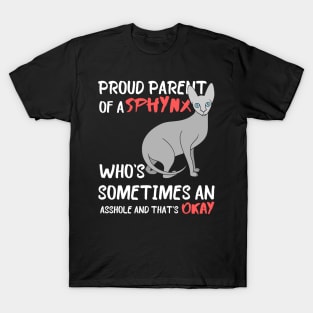 Proud Parents of Sphynx Pet Cat T-Shirt